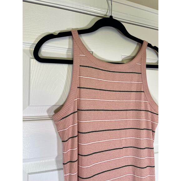 🌟3 for $35🌟A New Day Blush Pink Cotton Tank Maxi Dress, Black Striped Size S - Picture 3 of 6